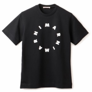 マルニ MARNI 大人もOK キッズ Tシャツ サークルロゴ 半袖 クルーネック ショートスリーブシャツ 2024年春夏新作 M01069 M00L9 0M900