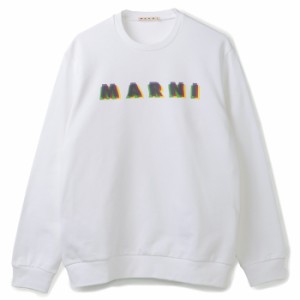 マルニ MARNI 大人もOK キッズ トレーナー RAINBOWロゴ スウェットシャツ 長袖 2024年春夏新作 M01076 M00J6 0M100