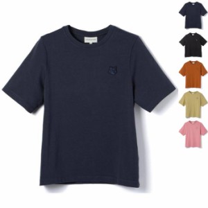 メゾン キツネ MAISON KITSUNE Tシャツ レディース ボールドフォックスヘッド パッチ 半袖 2024年春夏新作 MW00127KJ0119 0001 