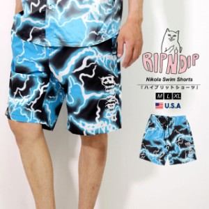 RIPNDIP リップンディップ ボードショーツ スイムショーツ 水着 ハーフパンツ メンズ ショートパンツ ショーツ 猫 RND9327 Nikola Swim S