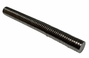 【54個セット】使い方色々！強力！世界最強！ネオジム磁石　　10mmｘ2mm　 (中古品)