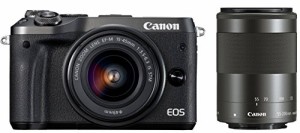 Canon ミラーレス一眼カメラ EOS M6 ダブルズームキット(ブラック) EF-M15-(中古品)