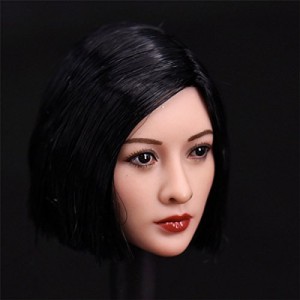 1/6 フィギュア 用 アクセサリー/フィメール 女性・ヘッド（ブラックショッ(中古品)