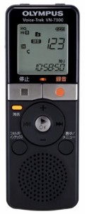 OLYMPUS ICレコーダー Voice-Trek VN-7300 ブラック 2GB かんたんメモ録 VN(中古品)