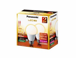 パナソニック LED電球 口金直径26mm 電球40W形相当 電球色相当(4.9W) 一般 (未使用の新古品)