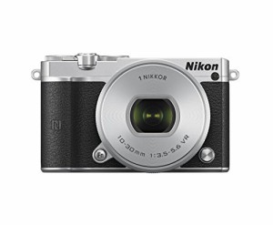 Nikon ミラーレス一眼 Nikon1 J5 標準パワーズームレンズキット シルバー J(中古品)