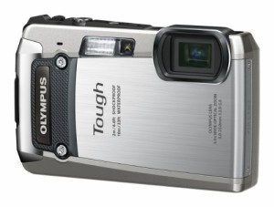 OLYMPUS デジタルカメラ TG-820 シルバー 10m防水 2m耐落下衝撃 -10℃耐低 (中古品)