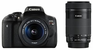 Canon デジタル一眼レフカメラ EOS Kiss X8i ダブルズームキット EF-S18-55(中古品)