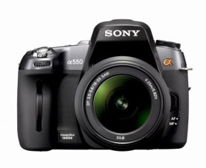 ソニー SONY デジタル一眼レフ α550 ズームレンズキット DT 18-55mm F3.5-(中古品)