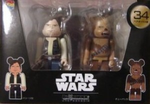 STARWARS スターウォーズ Happyくじ ベアブリック 34 ペアボックス賞 ハン (中古品)