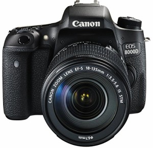Canon デジタル一眼レフカメラ EOS 8000D レンズキット EF-S18-135mm F3.5-(中古品)