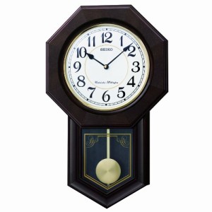 セイコー クロック 掛け時計 アナログ 報時選択式 チャイム&ストライク 飾 (未使用の新古品)