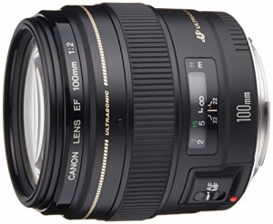 Canon 単焦点中望遠レンズ EF100mm F2 USM フルサイズ対応(中古品)
