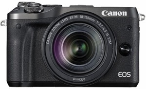 Canon ミラーレス一眼カメラ EOS M6 レンズキット(ブラック) EF-M18-150mm (中古品)