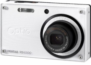 PENTAX デジタルカメラ Optio RS1000 ホワイト 1400万画素 27.5mm 光学4倍 (中古品)