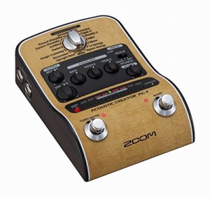 ZOOM ズーム Acoustic Creator アコースティックギター用プリアンプ AC-2(中古品)