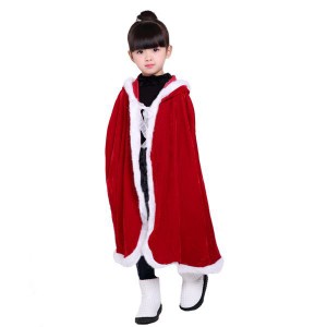 コスプレ服 クリスマス マント 羽織り パーカー キッズ用 子供 サンタクロース 秋 冬 クリスマス コスチューム 防寒 イベント かわいい