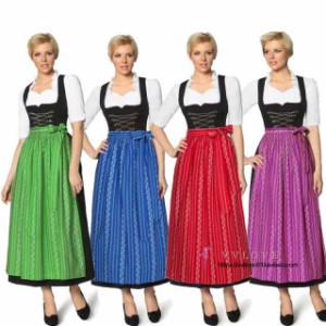 【送料無料】オクトーバーフェスト ドイツ風 ビール祭り ワンピース ロング丈 ヨーロッパ風 ステージ衣装