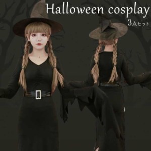 魔女 巫女 ハロウィン コスプレ 仮装衣装 コスチューム 大人用/レディース/女性用/女の子 halloween パーティー 結婚式 二次会 演出服