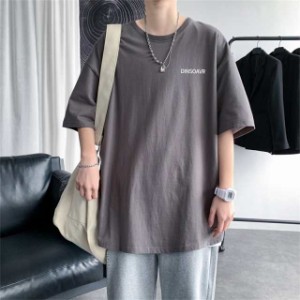 超人気 Tシャツ男 半袖夏服ファッション メンズ半袖 大きいサイズ トップス 通気 快適