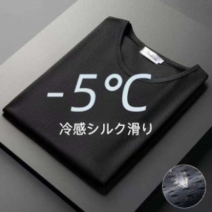 メンズtシャツ  夏 涼しい 冷たい ビッグシルエット 半袖tシャツ クルーネック ドライ 吸汗速乾 運動着 ファッション