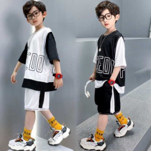 子子供服 セットアップ キッズ 男の子 夏 2点セット 上下セット Tシャツ 半袖 ハーフパンツ 短パン ジャージ キッズ 運動着 お