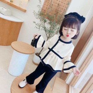 韓国ファッション 可愛い 子供服 2点セット 女の子 セットアップ 韓国子供服 韓国風 キッズ ベビー 子ども服 かわいい オシャレ 90cm 100