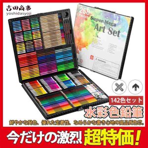 色鉛筆 水彩 お絵かき 220色セット 水彩画 プレゼント 文房具 筆記具 絵の具セット カラーサインペン 入学 入園 祝い 画材 塗り絵