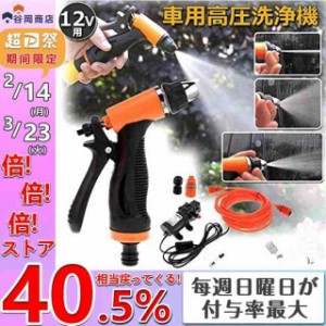 車用 高圧洗浄機 12V シガーソケット接続式 120W どこでも洗車 カーウォッシュ アウトドアキャンプ後に 泥?汚れ落とし お家の外壁や窓に