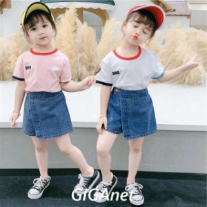 子供服 女の子 夏服 韓国 上下セット 半袖 tシャツ ズボン ハーフパンツ ジャージ 上下 トップス ボトムス こども服 ベビー服 ジュニア