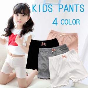 バオバオ ショーツ Kids pants 薄手2分丈レギンス 女の子 ボトムス レギパン レギンス パンツ スパッツ ペチコート ペチパンツ インナー