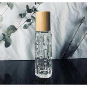 アトマイザー ガラス ロールオン  香水 詰め替えボトル 10ml 12ml 竹製蓋 かわいい 香水 おしゃれ 持ち運び 詰め替え 簡単 旅行