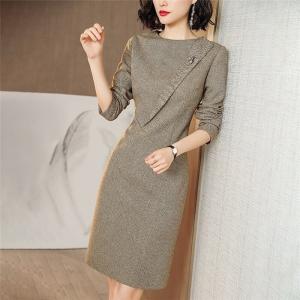 ワンピース レディース きれいめ フォーマルワンピース 40代 膝丈ワンピース タイト 長袖 二次会 ドレス 卒業式 入学式 ママワンピ 通勤 の通販はau Pay マーケット Dream Of Love 商品ロットナンバー