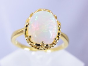 1.59CT　オパールリング（イエローゴールド）