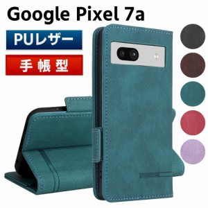 Google Pixel 7a ケース スマートフォンケース 手帳型ケース 二つ折りケース カバー マグネット 定期入れ ポケット シンプル スマホケー