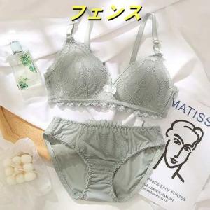 セットアップラン個性的インナーブラパンティ下着ショーツフリルかわいい大人可愛いきれいめシンプルカジ