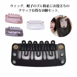 全4色 ウィッグ 固定クリップ ウィッグ 補修用 ヘアクリップ 帽子 簡単着脱 エクステ ワンタッチ フルウィッグ ポイントウィッグ 滑り止