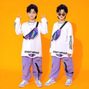 韓国子供服 女の子  男の子 ステージ衣装 HIPHOP 上下セット キッズダンス衣装 ヒップホップ  チアガール 派手 ジャズダンス ガール 練習