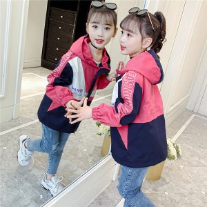 子供コート 春秋 コート 長袖 女の子服 ガールズ スプリングコート 薄手 キッズ服 トップス コート 通学 秋着 秋物 春秋 