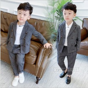 韓国子供服 スーツ 卒業式 入学式　小学生　男の子 ジャケット パンツ  2点セット    スーツ 男の子 子供服 フォーマル90 100  110 120 1