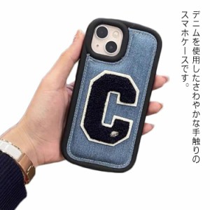 スマホケース スマートフォンケース デニム 生地 刺繍 レディース メンズ おしゃれ 天然素材 iPhone13 iPhone13Pro iPhone13ProMax iPhon