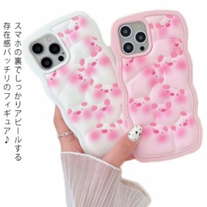 iPhone14 ケース iphone13 12 大人かわいい 韓国 iphone 12pro アイフォン ケース 立体 豚 人気 スマホケース かわいい おもしろ アニマ