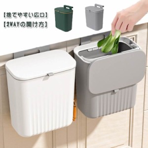 ゴミ箱 おしゃれ ふた付き 壁掛け ゴミ箱 蓋付き キッチン 壁掛けゴミ 9L 広口 大容量 蓋つき ごみ箱 おしゃれ 壁掛け式 北欧 ぶら下げご