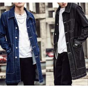 デニムジャケット メンズ ロングコート コート Gジャン デニムジャケット メンズ ロングコート コート Gジャン ジージャン 長袖 スリム カ Beyondscent Ie