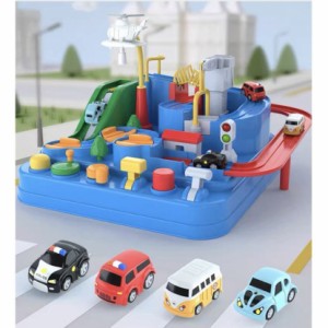 車のおもちゃ安全でスムーズな車の冒険 教育玩具 就学前のおもちゃ 車両のパズル 教育玩具