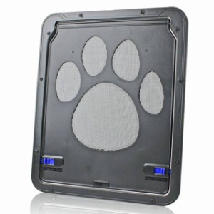 取付簡単 網戸用 犬猫出入り口 安全 開閉自由 ペットドア マグネット式 ペットドア 犬の網戸 自動的に閉じる