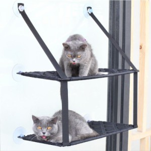 キャットウォーク 猫ベッド 猫窓 吸盤タイプ ハンモック ハンモック 耐荷重 ネコ用 猫 ねこ 室内用