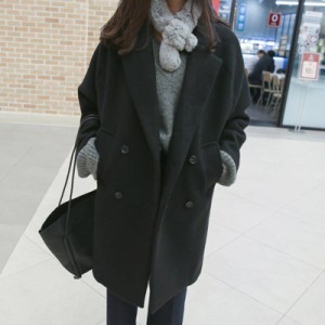 メルトンコート レディース アウター ウール ジャケット ロングコート 着痩せ 人気 ナチュラル 女性 個性的 可愛い 無地 韓国風 折り襟 