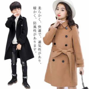  アウター ピーコート 子供コート 通学 防寒 キッズ 子供服 暖かい ロングコート 170 女の子 厚手コート ダッフルコート チェスターコー