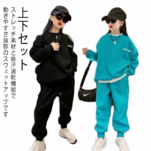  上下セット ルームウェア パンツセット 子供ジャージ 子供服 キッズ 裏起毛　韓国子供服 セットアップ 春秋冬 長袖 運動着　ロングパン